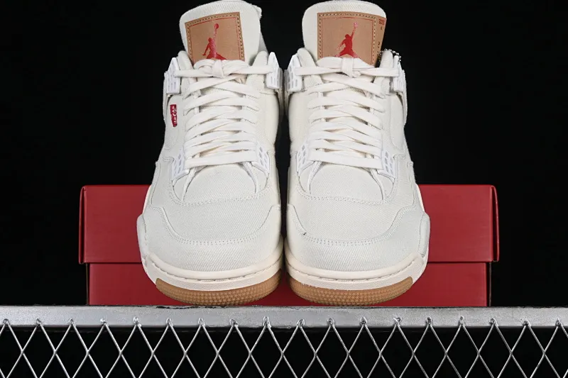 All categories Air Jordan Jordan series basketball shoes Air Jordan 4 GX foreign trade version Levi’s x Air Jordan 4 Denim AJ4 Joe 4 Levis joint basketball shoes AO2571-100
